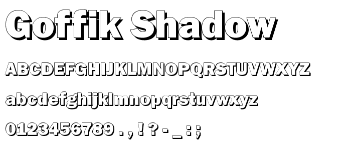 Goffik-Shadow  font